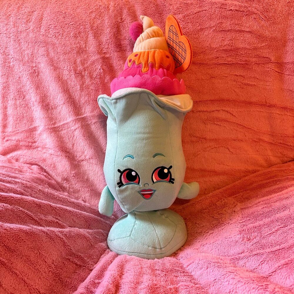 20” Shopkins Suzie Sundae Ice Cream Milkshake Large Plush 2013